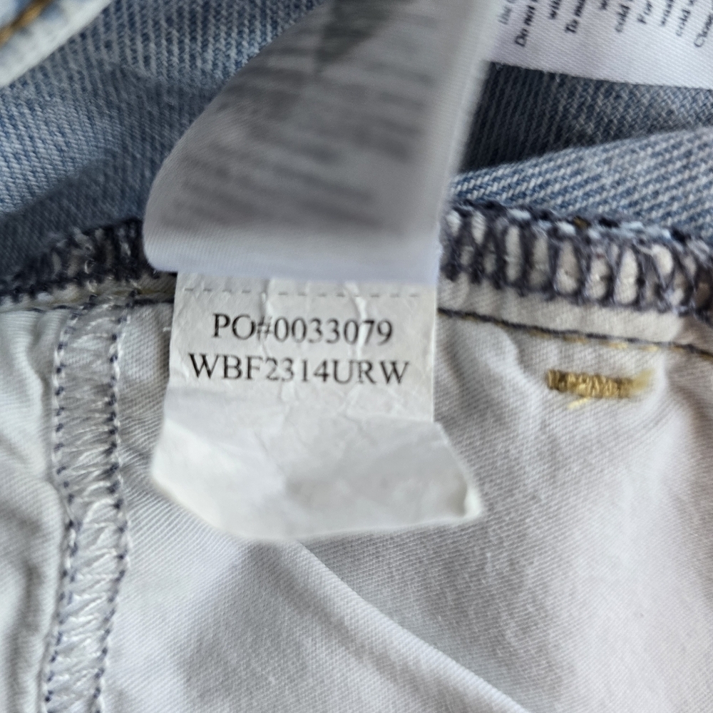 Faherty Organic Cotton Slim Straight Denim Jeans Light Wash, Size 26 - Picture 12 of 14